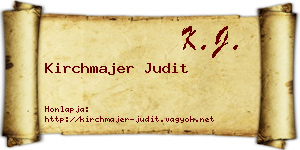 Kirchmajer Judit névjegykártya