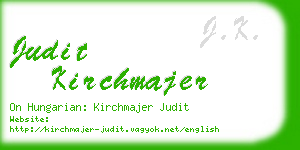 judit kirchmajer business card